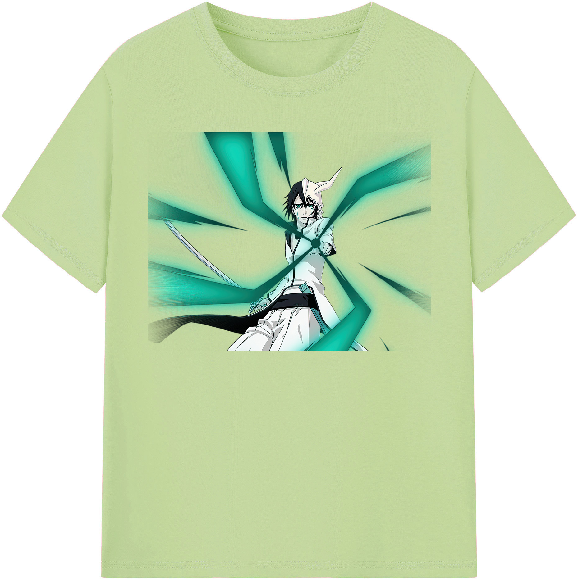 （画像用） ブリーチ ウルキオラ·シファー BLEACH Ulquiorra cifer 綿100％半袖Tシャツ（フロントプリント）